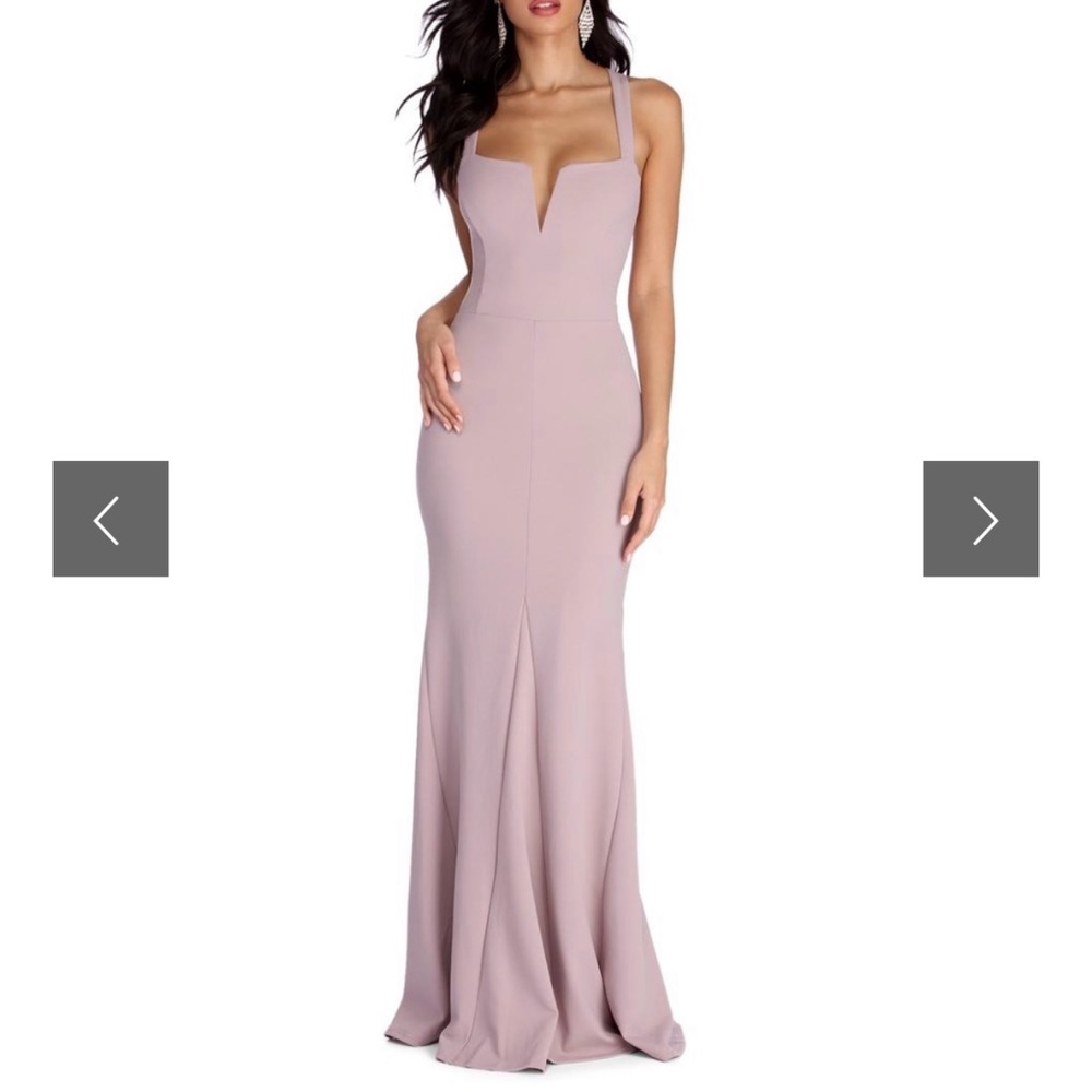 Set of 9 Mauve Bridesmaid Dresses